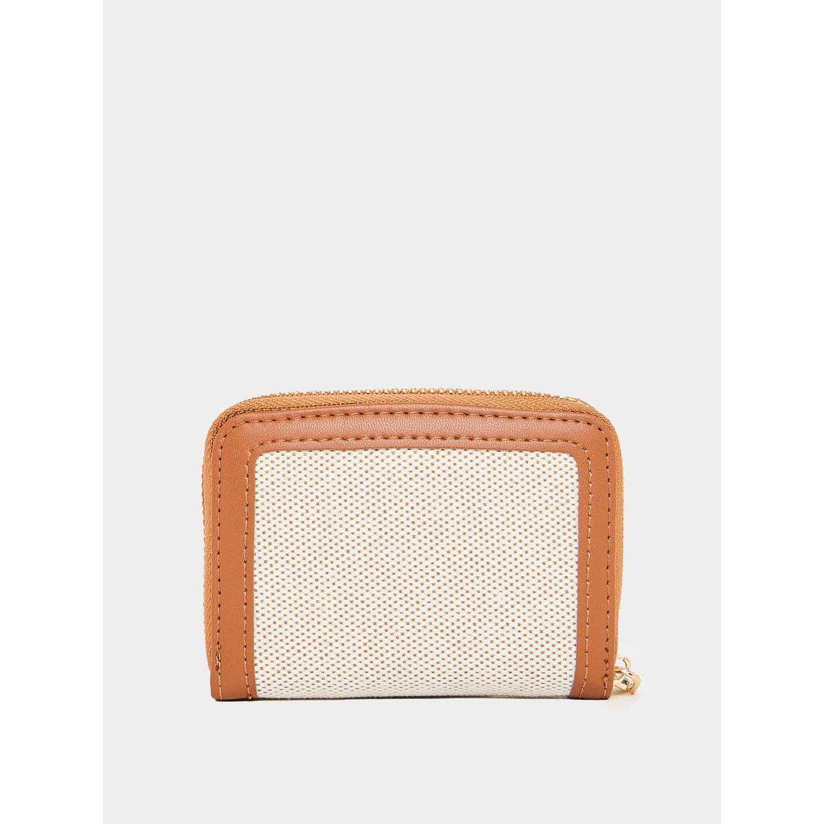Styli Textured 2 Tone Wallet with Zip Closure-women-bagsandwallets-wallets-image-2