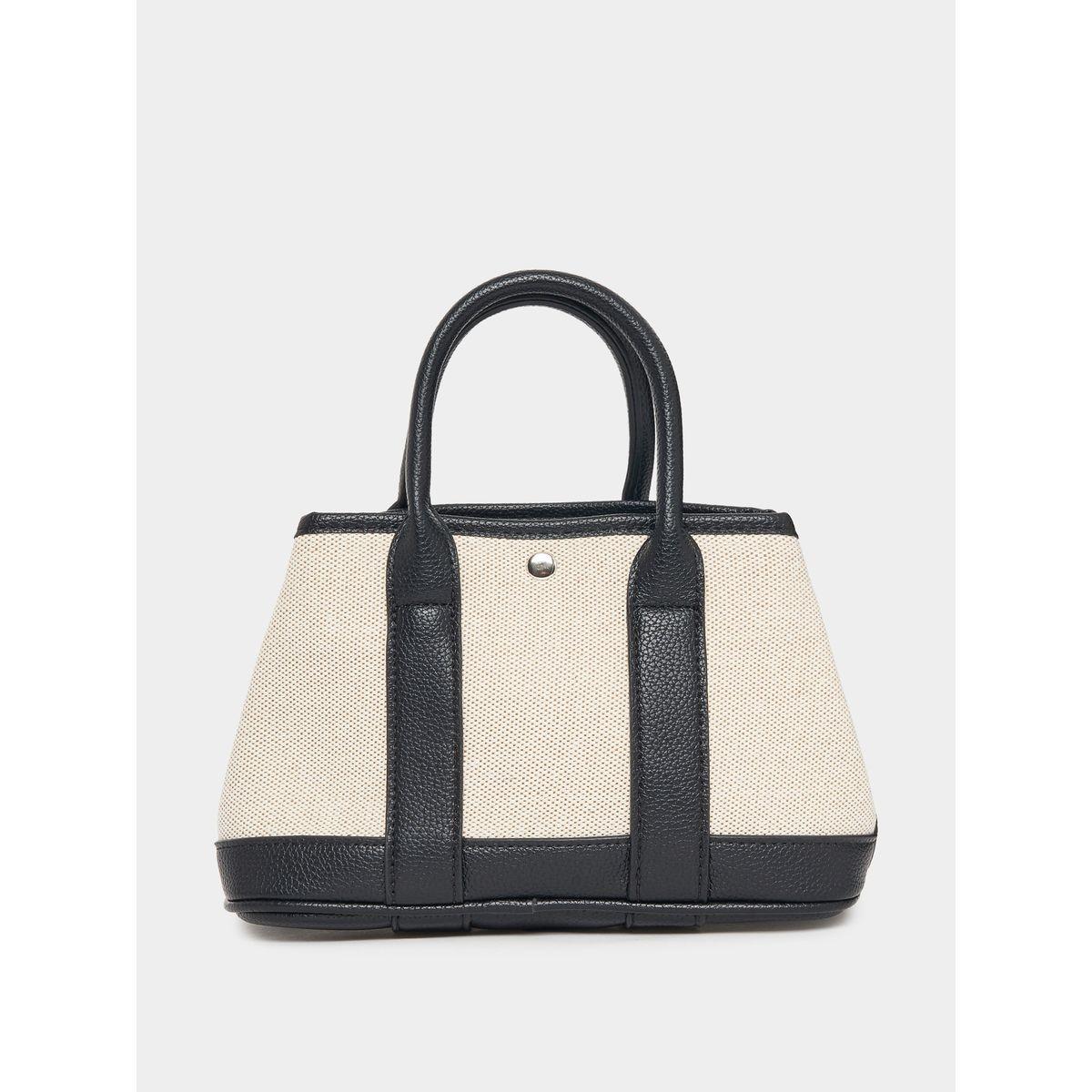 Styli Contrast Trim Textured Handbag-women-bagsandwallets-handbags-image-3