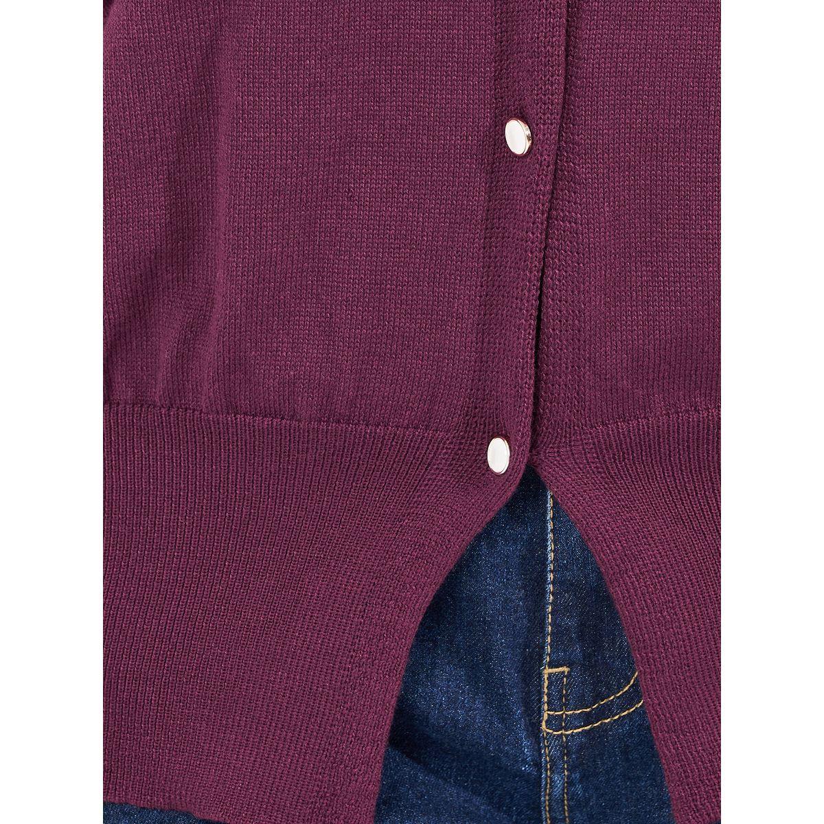 Styli Regular Fit Buttoned Cardigan with Volume Sleeves-women-winterwear-cardigansandjumpers-cardigans-image-3