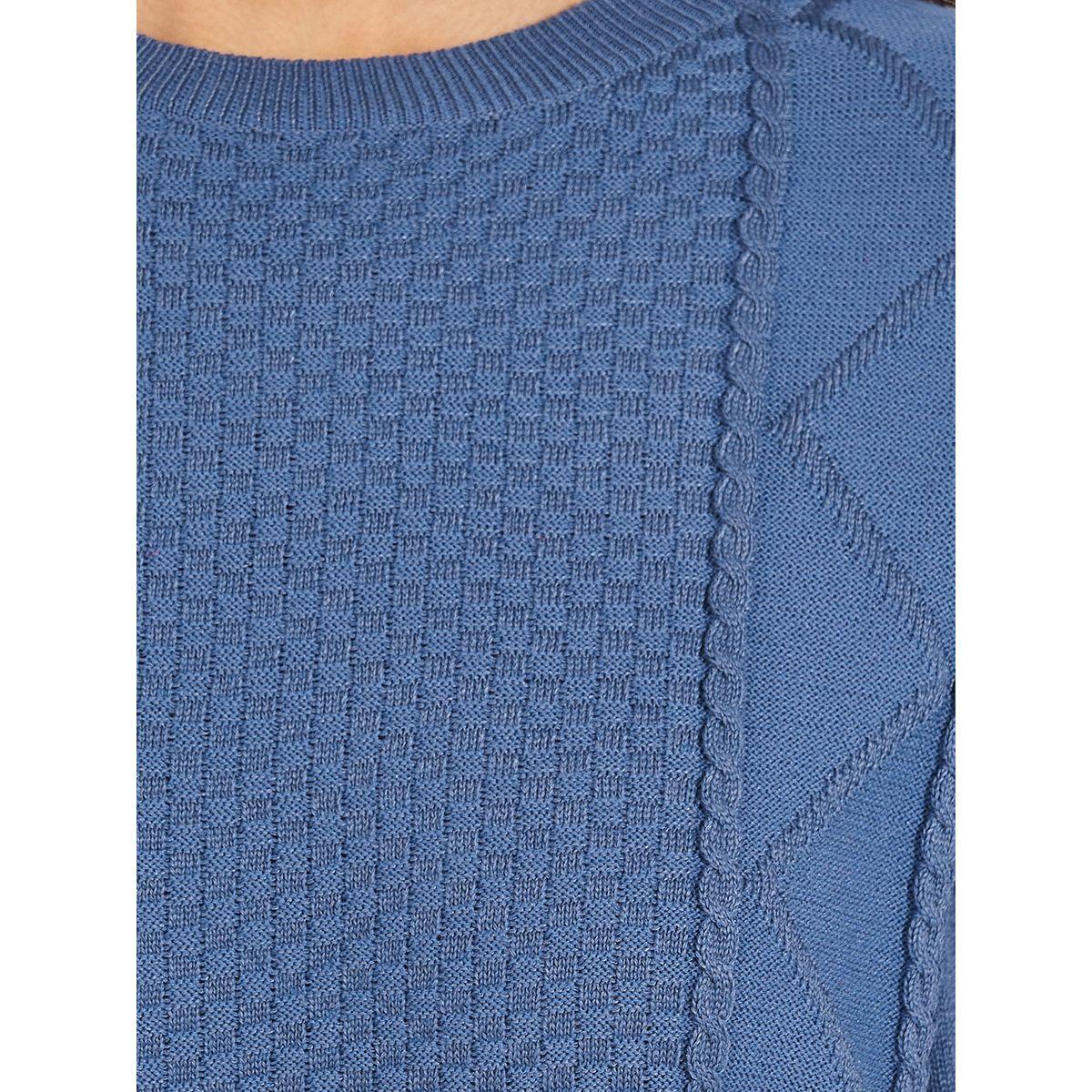 Styli Regular Fit Round Neck Cable Knit Sweater-women-clothing-cardigansandjumpers-jumpers-image-3