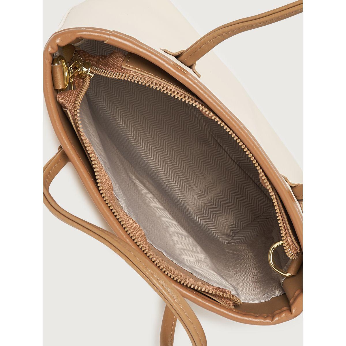 Styli Contrast Trim Shoulder Bag with Detachable Strap-women-bagsandwallets-handbags-image-4