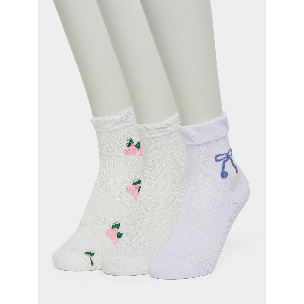 Styli Pack of 3 - Ribbon Detail Socks-women-socksandstockings-image-1