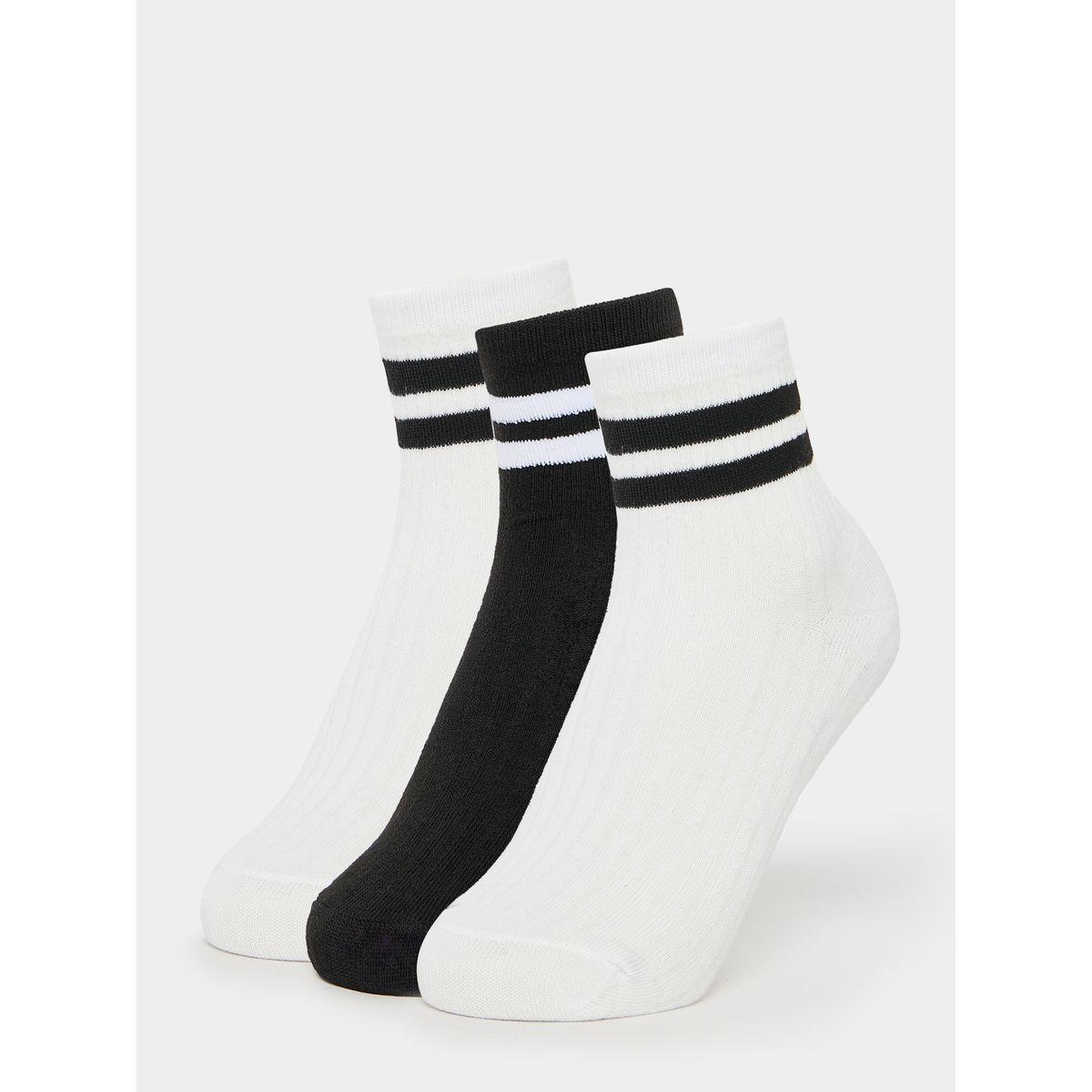 Styli Pack of 3 - Double Striped Socks-women-socksandstockings-image-1