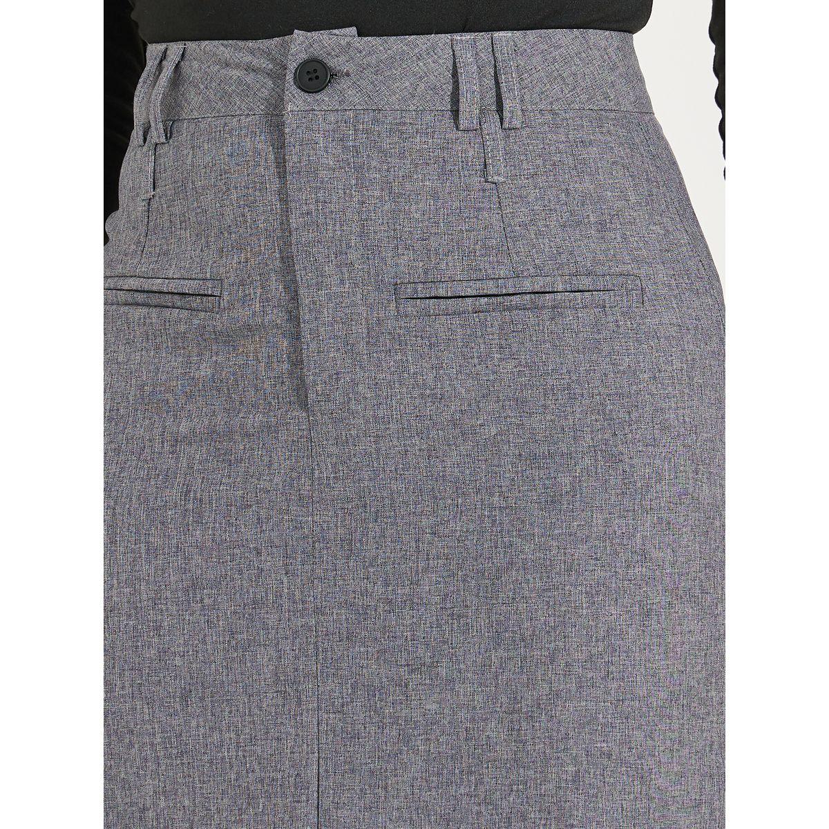 Styli Solid Maxi Skirt with Front Slit & Pockets-women-clothing-bottoms-skirts-image-3