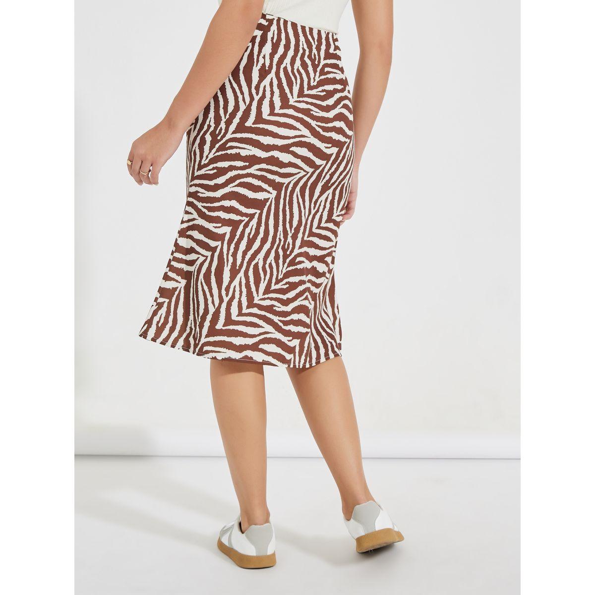 تنورة ميدي مطبع بطبعة حيوان-women-clothing-bottoms-skirts-image-4