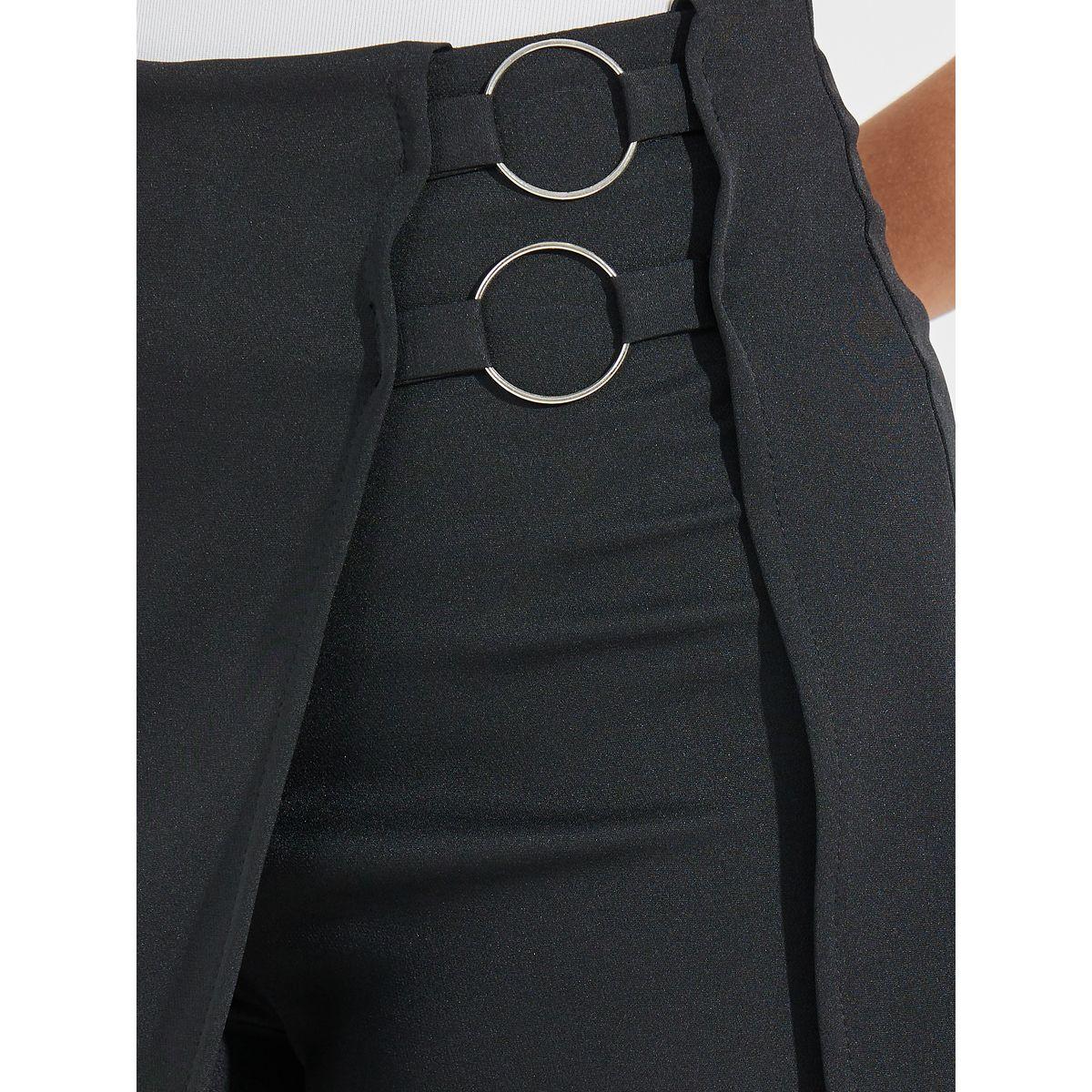 سكورت سادة بنمط لف وحلقة دائرية-women-clothing-bottoms-skirts-image-3