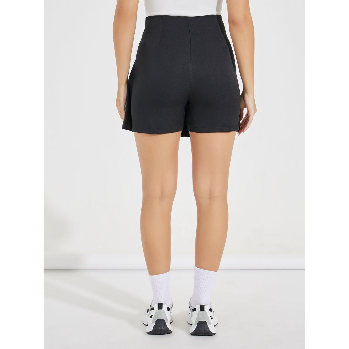 Styli Solid Wrap Skort with O-Ring Detail-women-clothing-bottoms-skirts-image-4