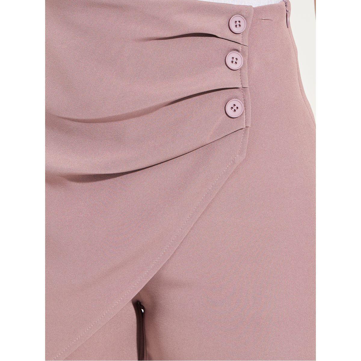Styli Solid Button Detail Shorts-women-clothing-bottoms-shorts-image-3