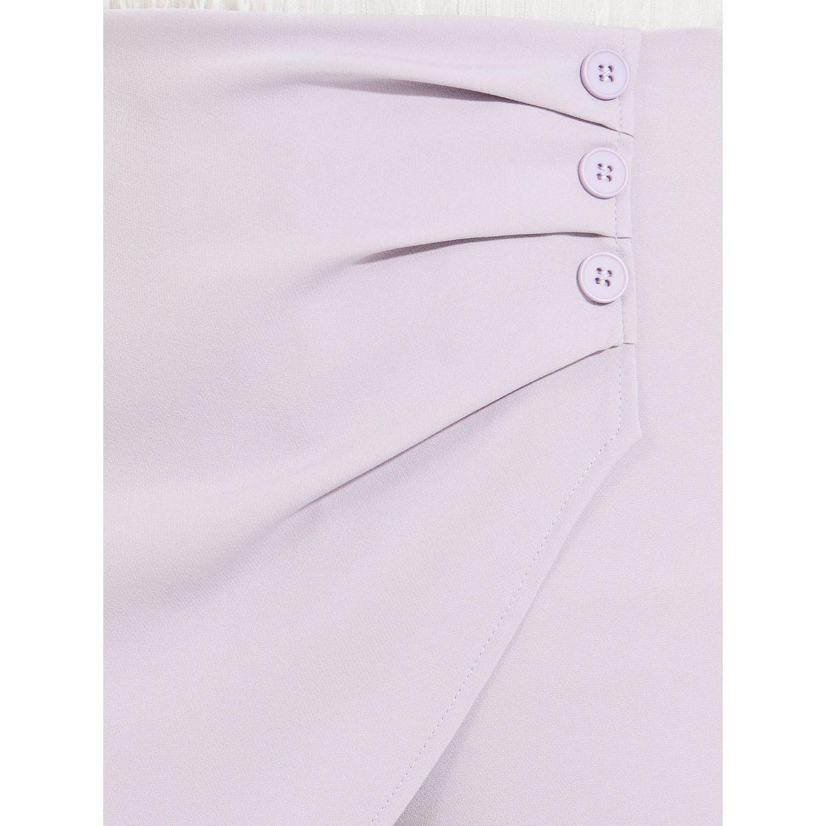 Styli Solid Button Detail Shorts-women-clothing-bottoms-shorts-image-3