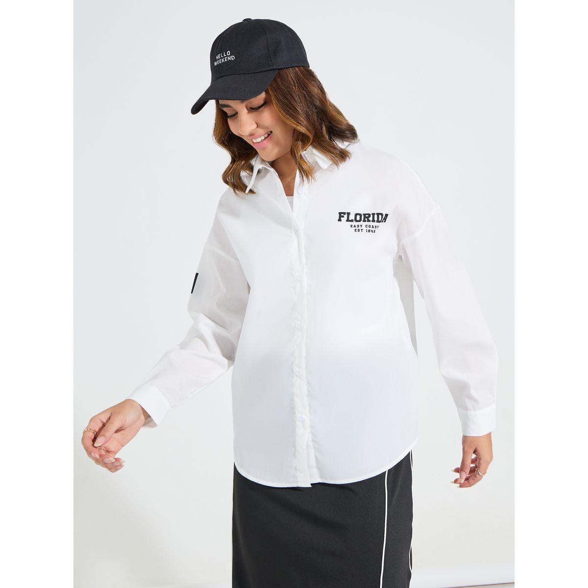 بلوزة فضفاضة باكتاف منخفضة وازرار-women-clothing-shirtsandblouses-shirts-image-4