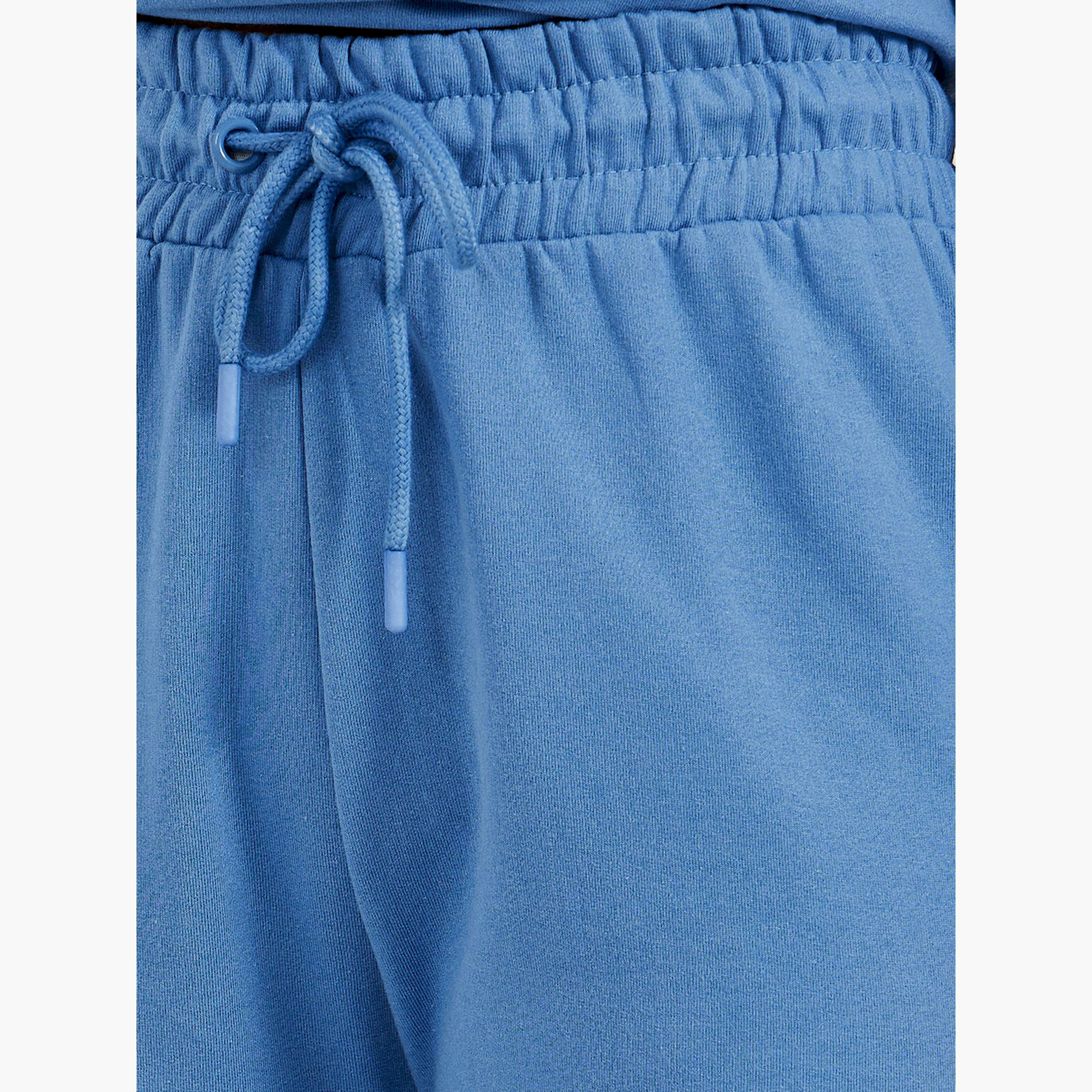 Styli Solid Drawstring Waist Flared Joggers with Side Slit-women-clothing-bottoms-joggers-image-3