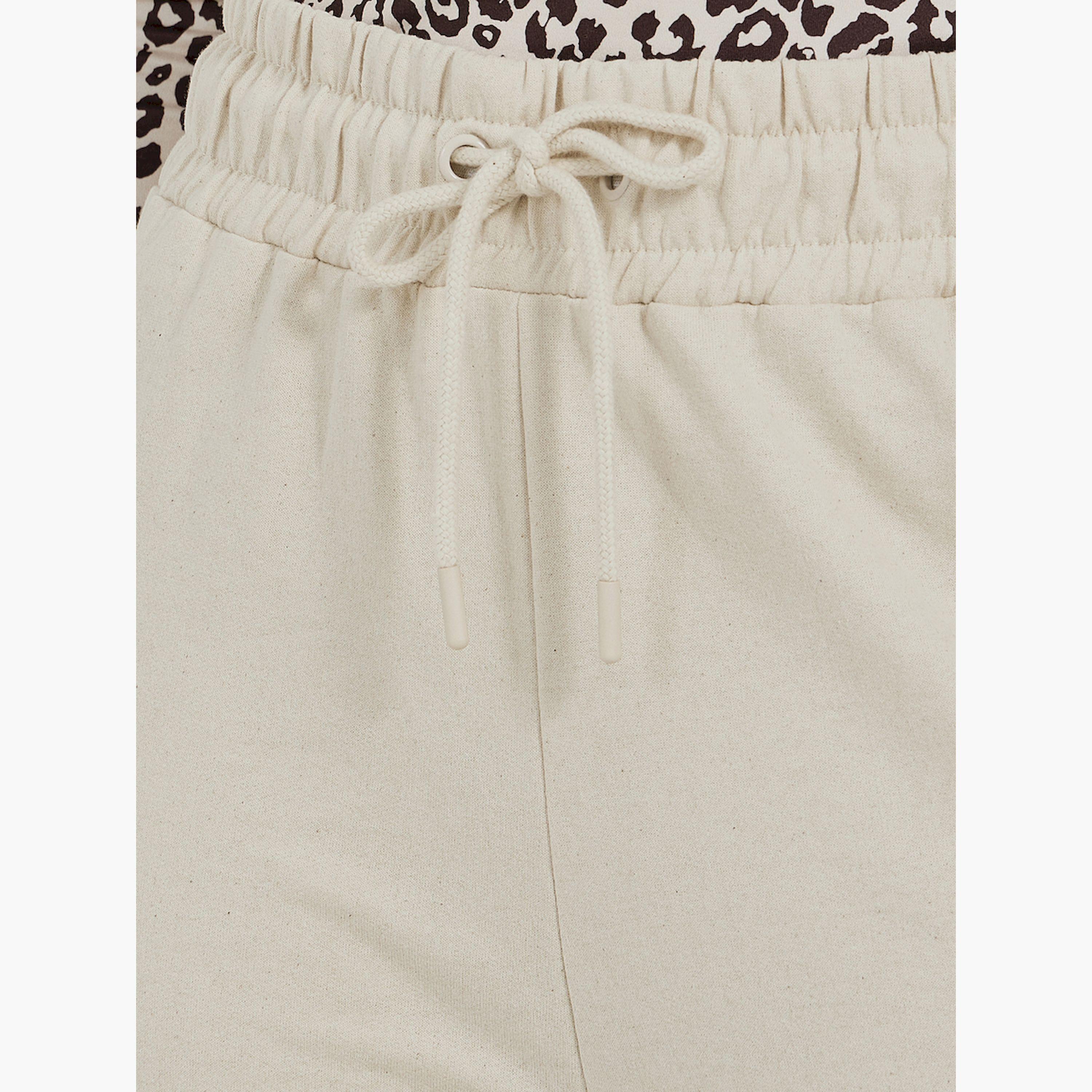 ستايلي - بنطال رياضي سادة برباط خصر واسع وشق جانبي-women-clothing-bottoms-joggers-image-3