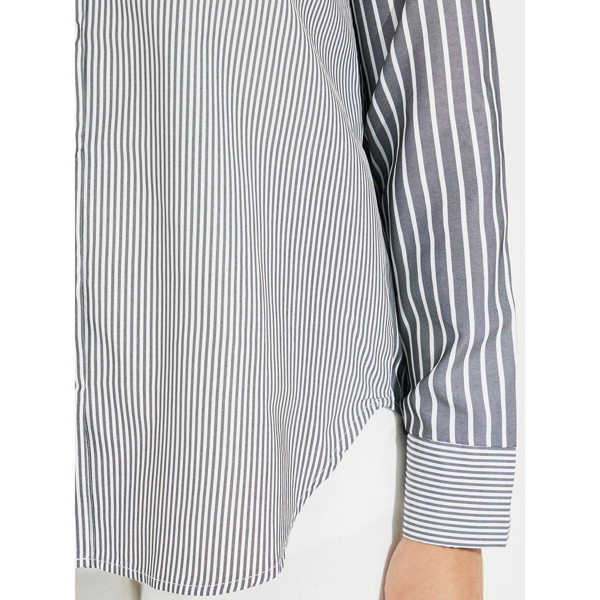 Styli Elevate Oversized Longline Striped Shirt with Dropped Shoulder-women-clothing-shirtsandblouses-shirts-image-3