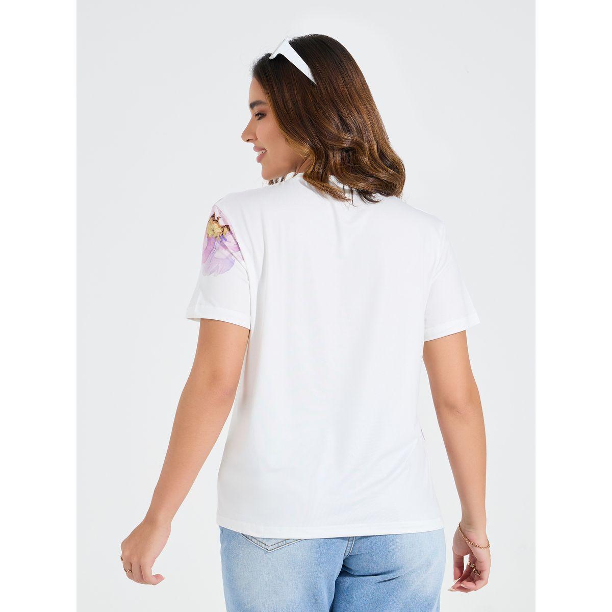 Styli Elevate Regular Fit Floral Placement Print T-Shirt-women-clothing-tshirts-image-5