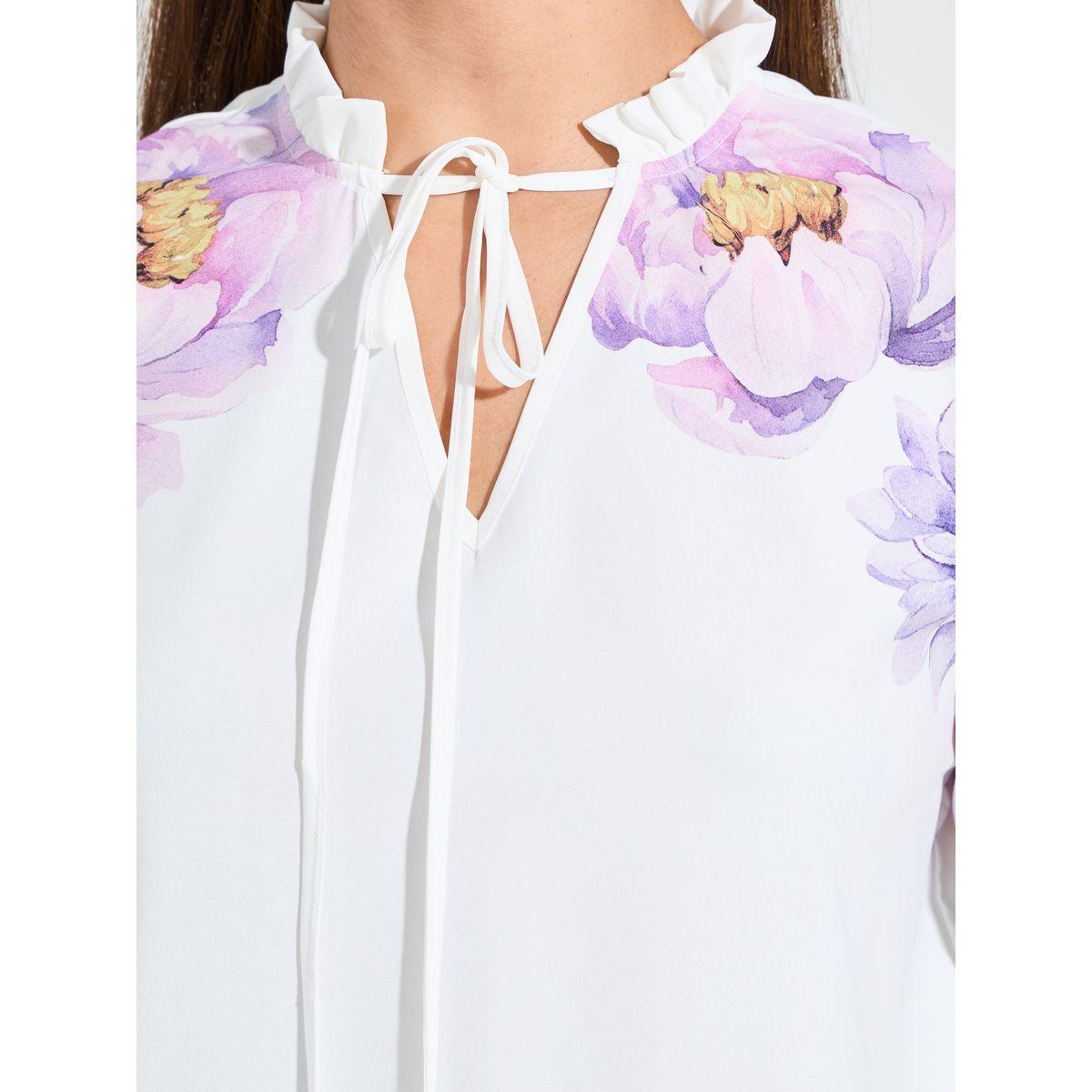 Styli Limited Floral Placement Print Tie-Up Neck Blouse-women-clothing-shirtsandblouses-blouses-image-4