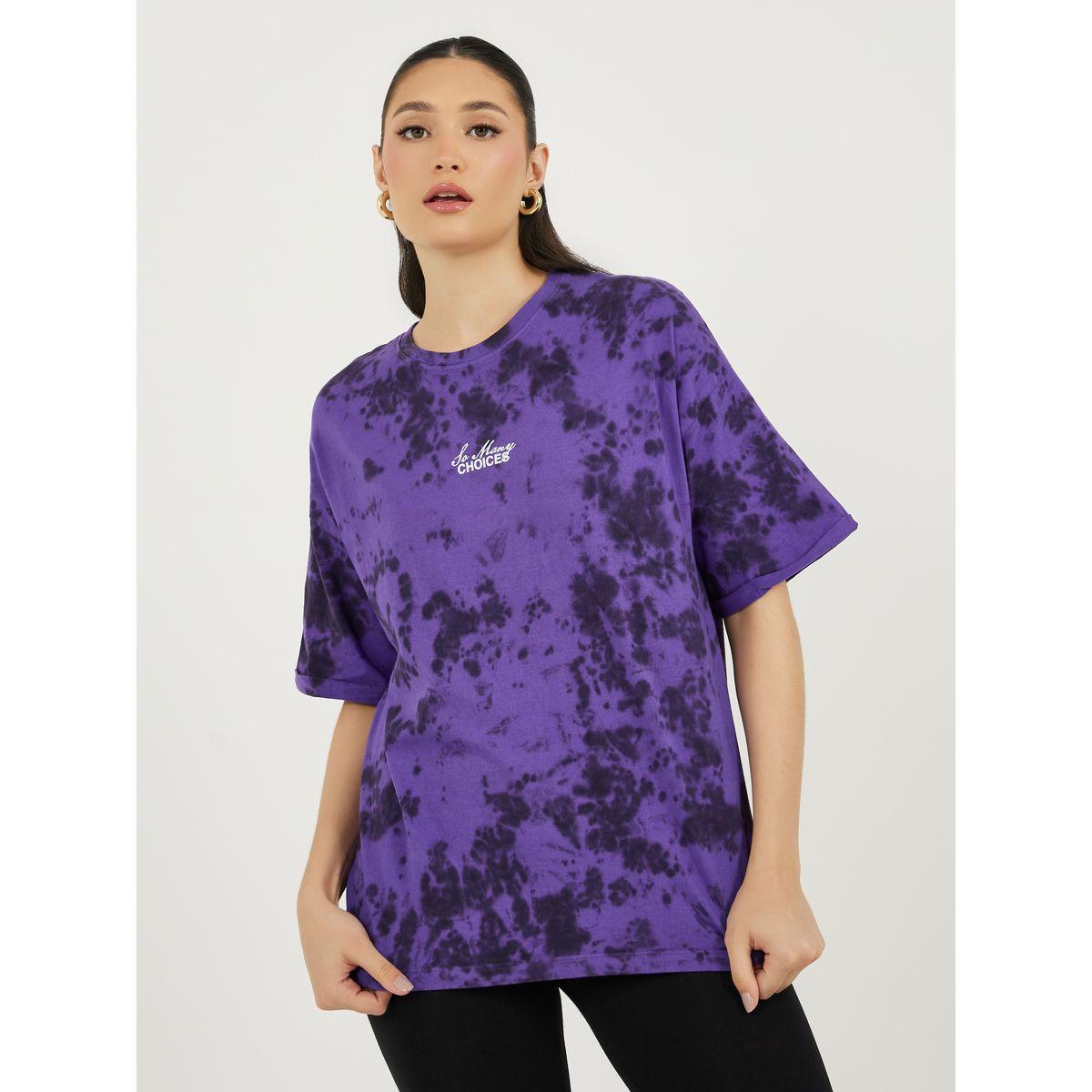 طقم منسق من ليقنز وتيشيرت فضفاض بأكتاف منخفضة-women-clothing-coordsets-image-2