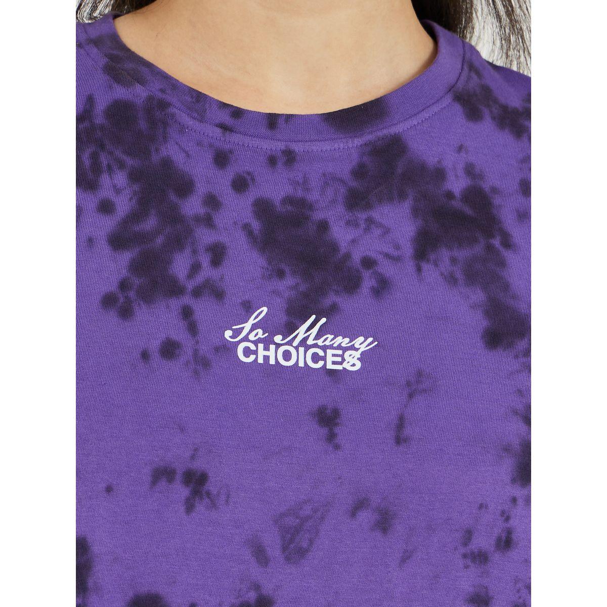 Styli Oversized Tie and Dye Dropped Shoulder T-Shirt and Leggings Co-Ords-women-clothing-coordsets-image-3
