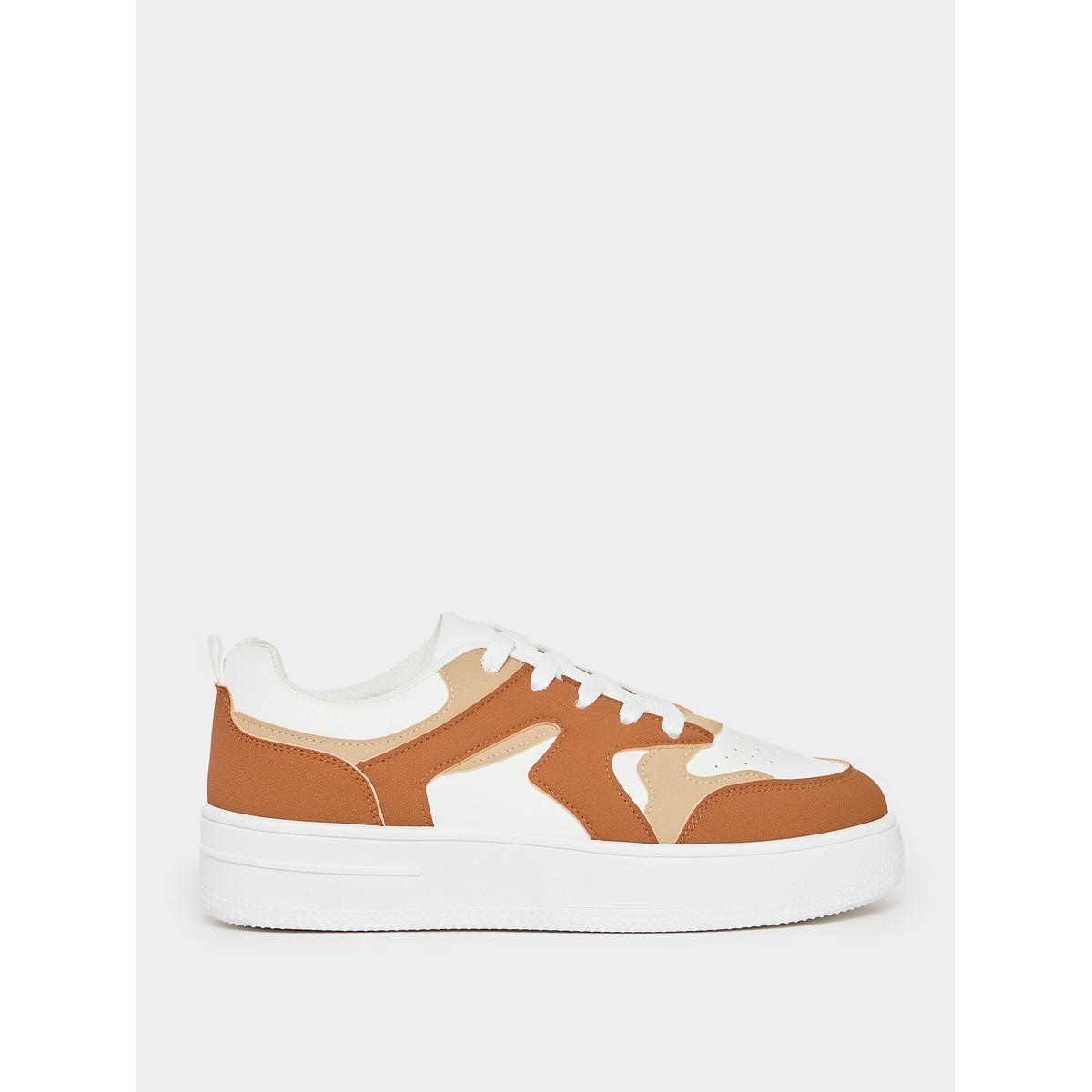 Styli Color Block Lace Up Platform Sole Sneakers-men-shoes-sneakers-image-1