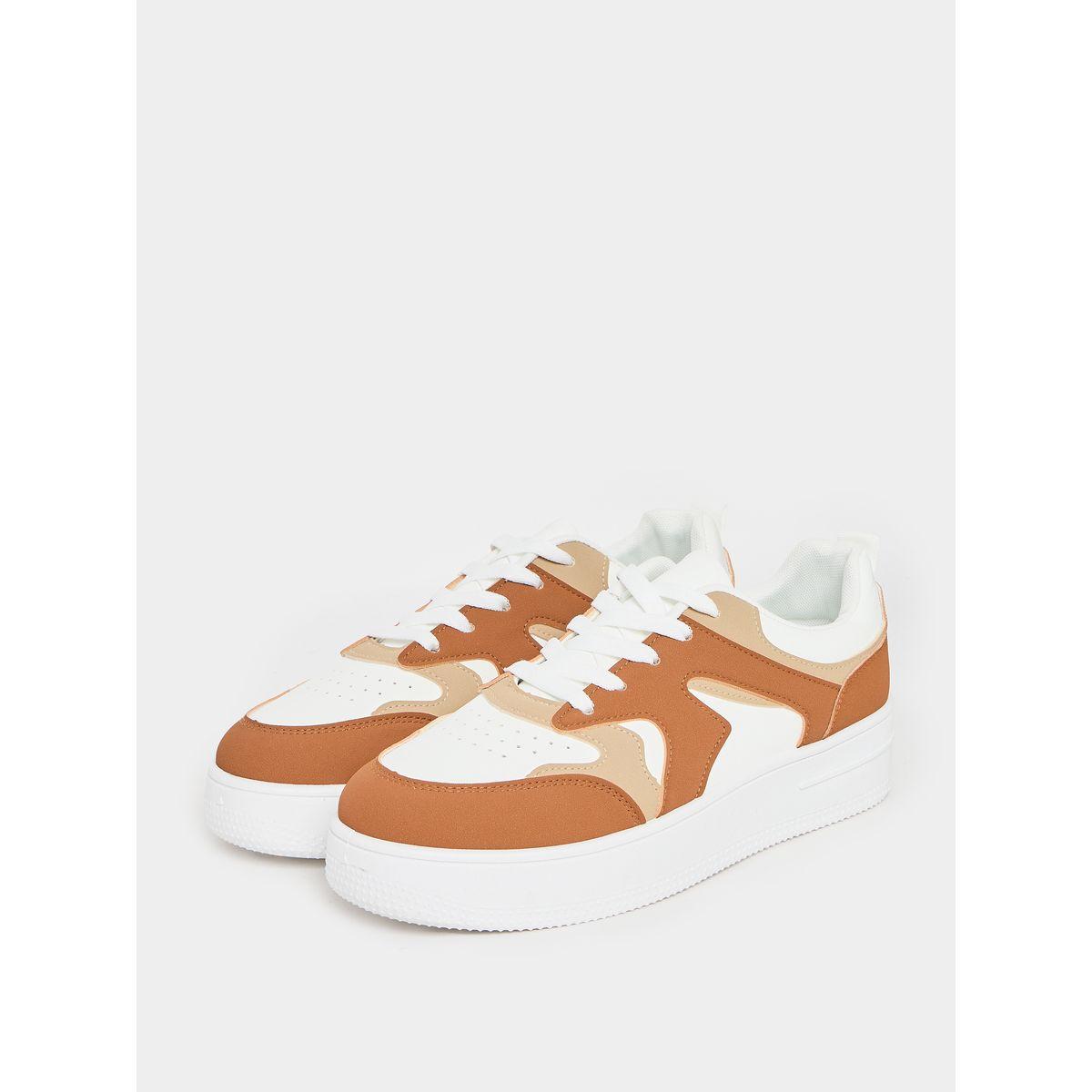Styli Color Block Lace Up Platform Sole Sneakers-men-shoes-sneakers-image-2