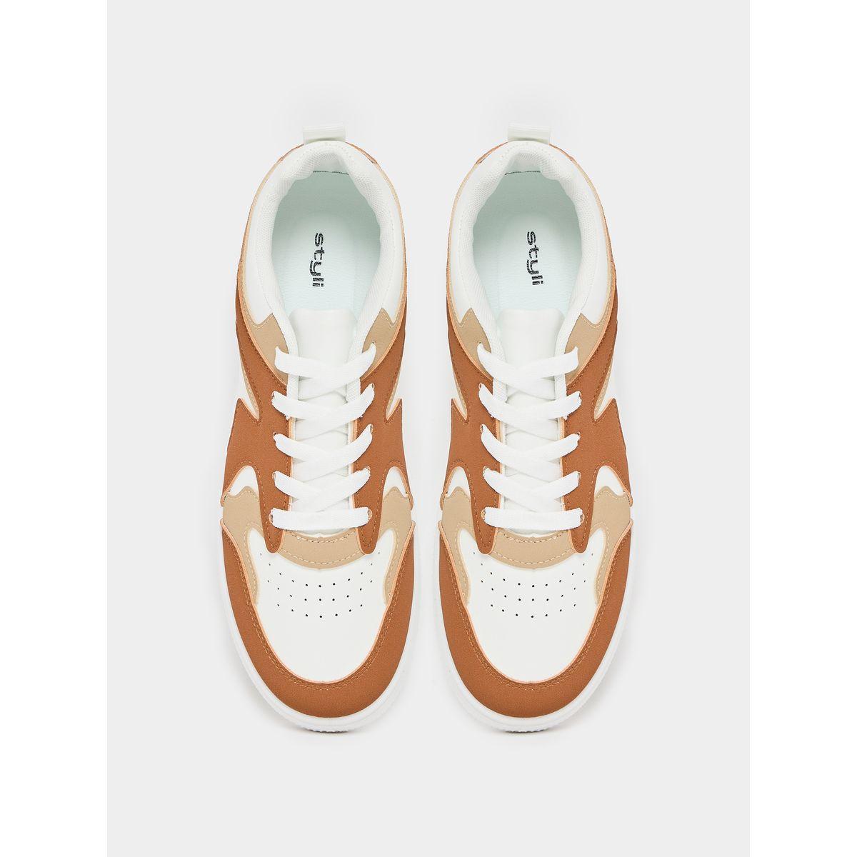 Styli Color Block Lace Up Platform Sole Sneakers-men-shoes-sneakers-image-5