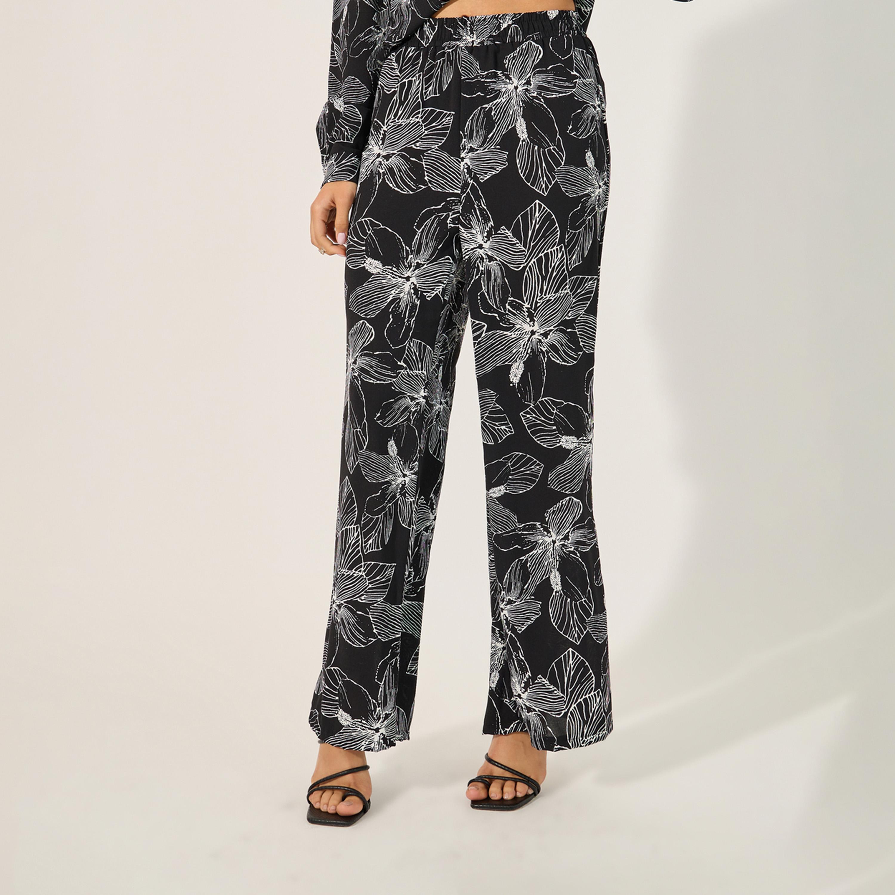 Styli Leopard Print Over Size Shirt And Pants Co-Ord Set-women-clothing-coordsets-image-5