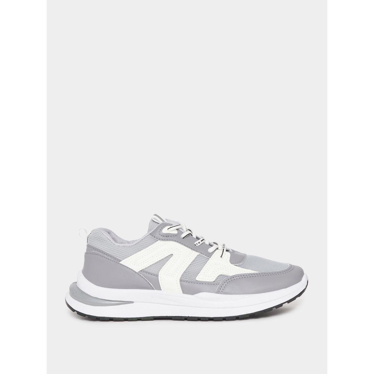 Styli Textured Platform Sole Lace Up Sneakers-men-shoes-sneakers-image-1