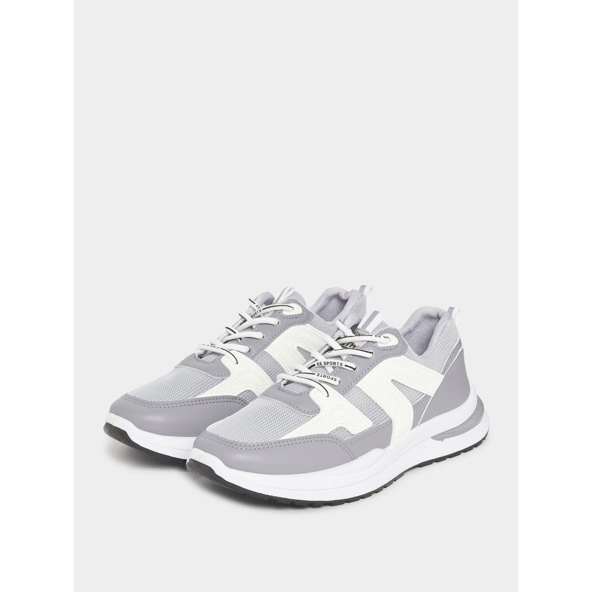 Styli Textured Platform Sole Lace Up Sneakers-men-shoes-sneakers-image-3