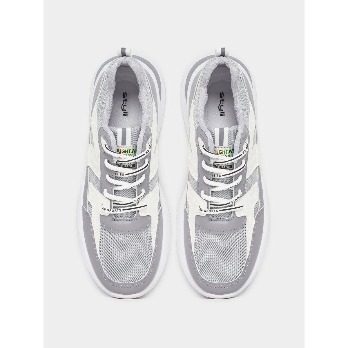 حذاء سنيكرز بنعل بلاتفورم ورباط غلق-men-shoes-sneakers-image-6