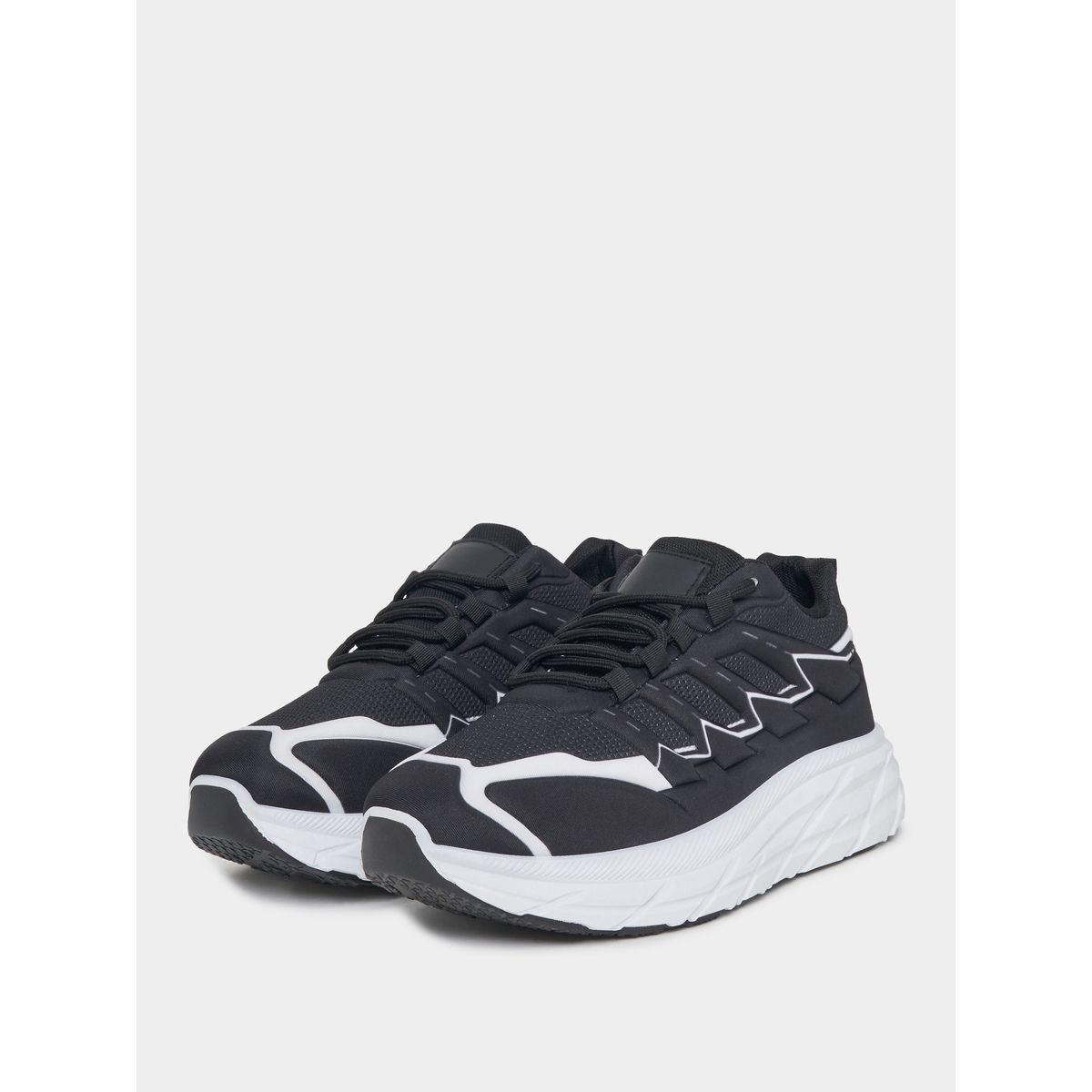 Styli Textured Lace Up Color Block Sports Shoes-men-shoes-sneakers-image-2
