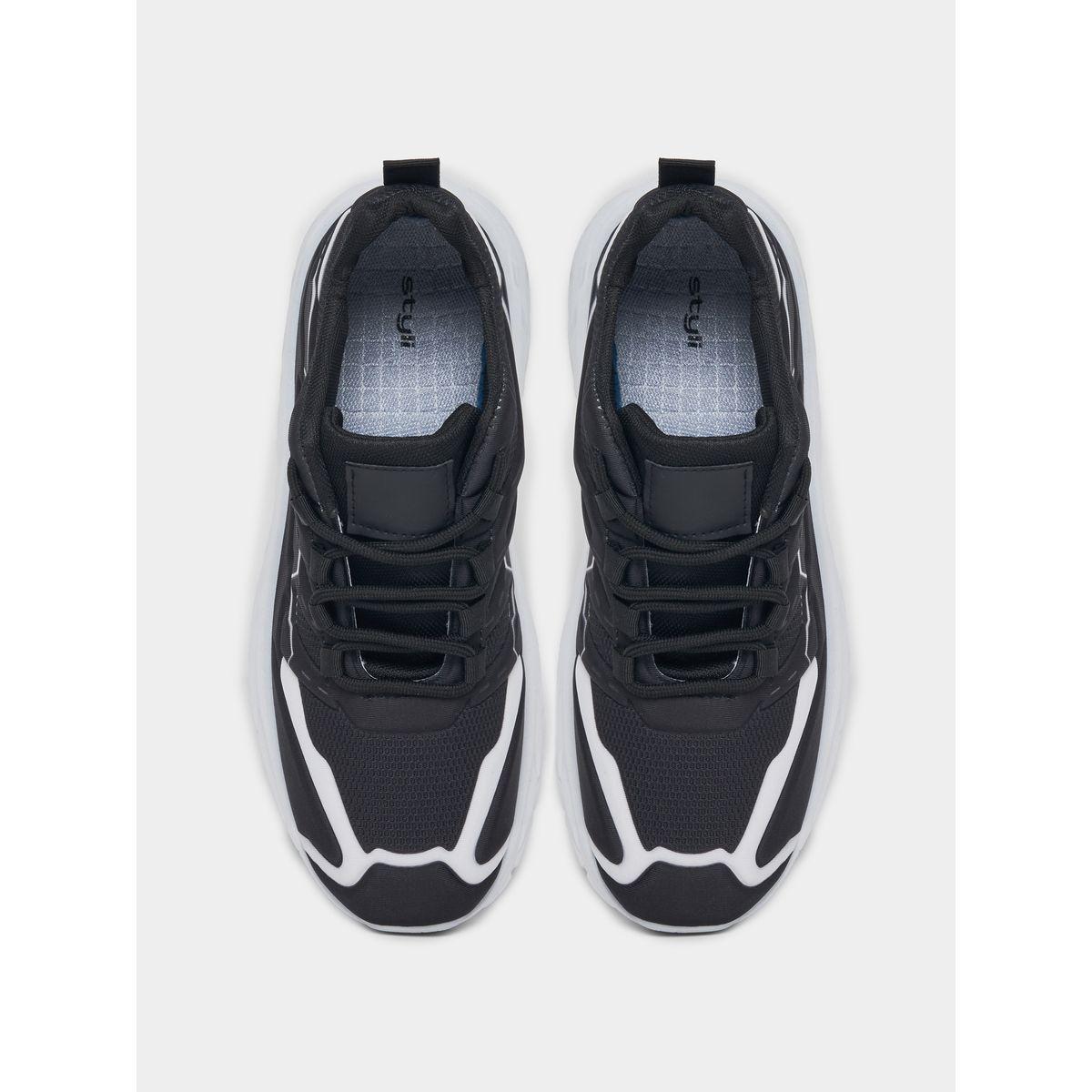 Styli Textured Lace Up Color Block Sports Shoes-men-shoes-sneakers-image-6