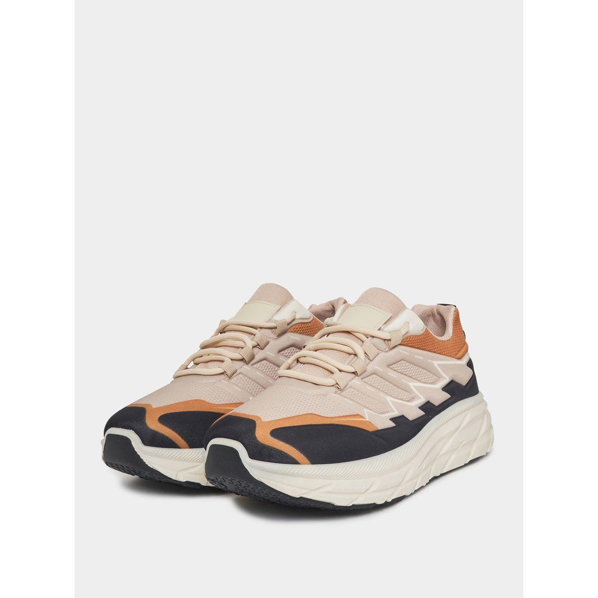 Styli Textured Lace Up Color Block Sports Shoes-men-shoes-sneakers-image-2