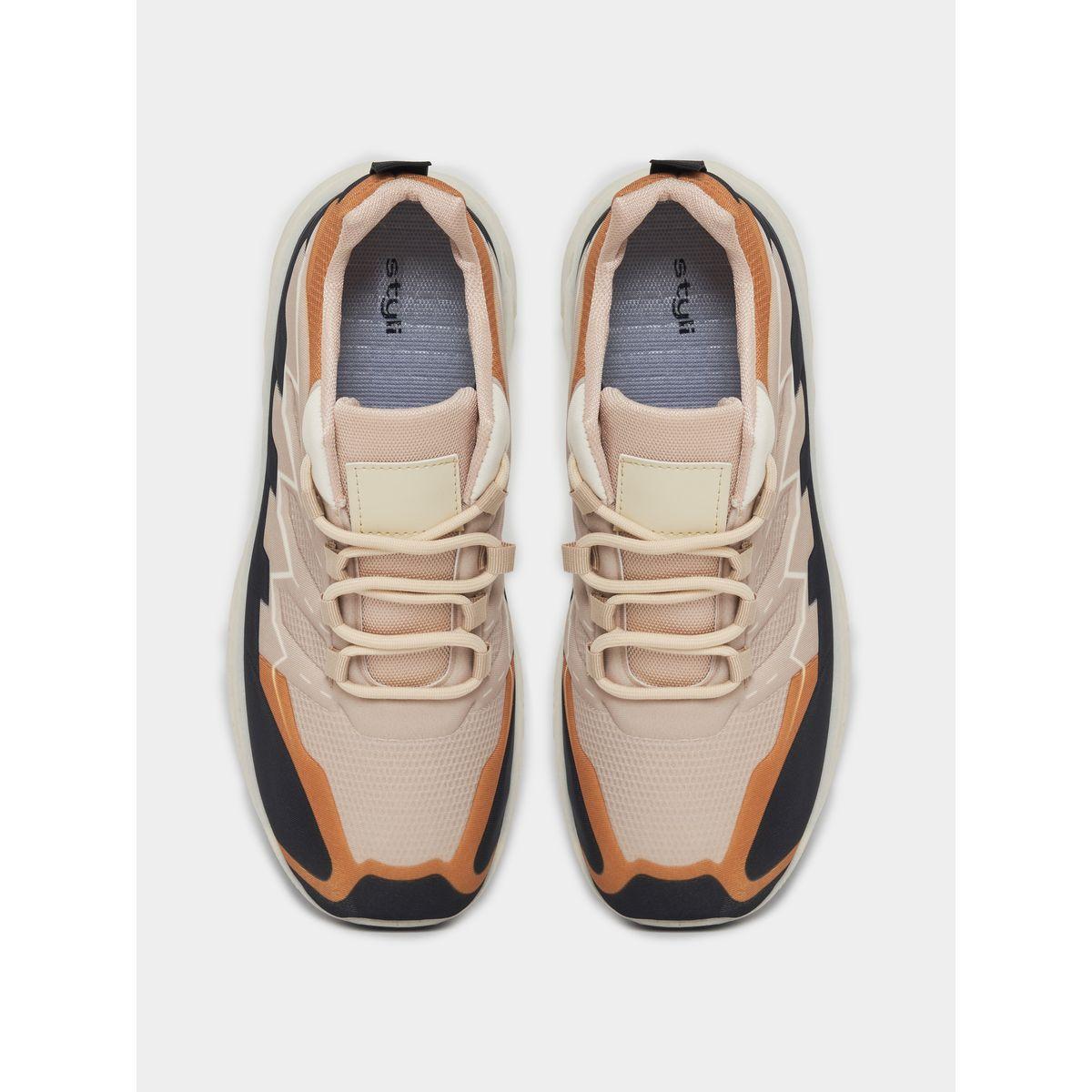 Styli Textured Lace Up Color Block Sports Shoes-men-shoes-sneakers-image-6