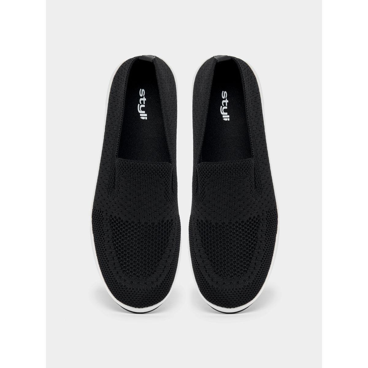 Styli Knit Upper Slip On Casual Shoes-women-shoes-loafersandmoccasins-image-6