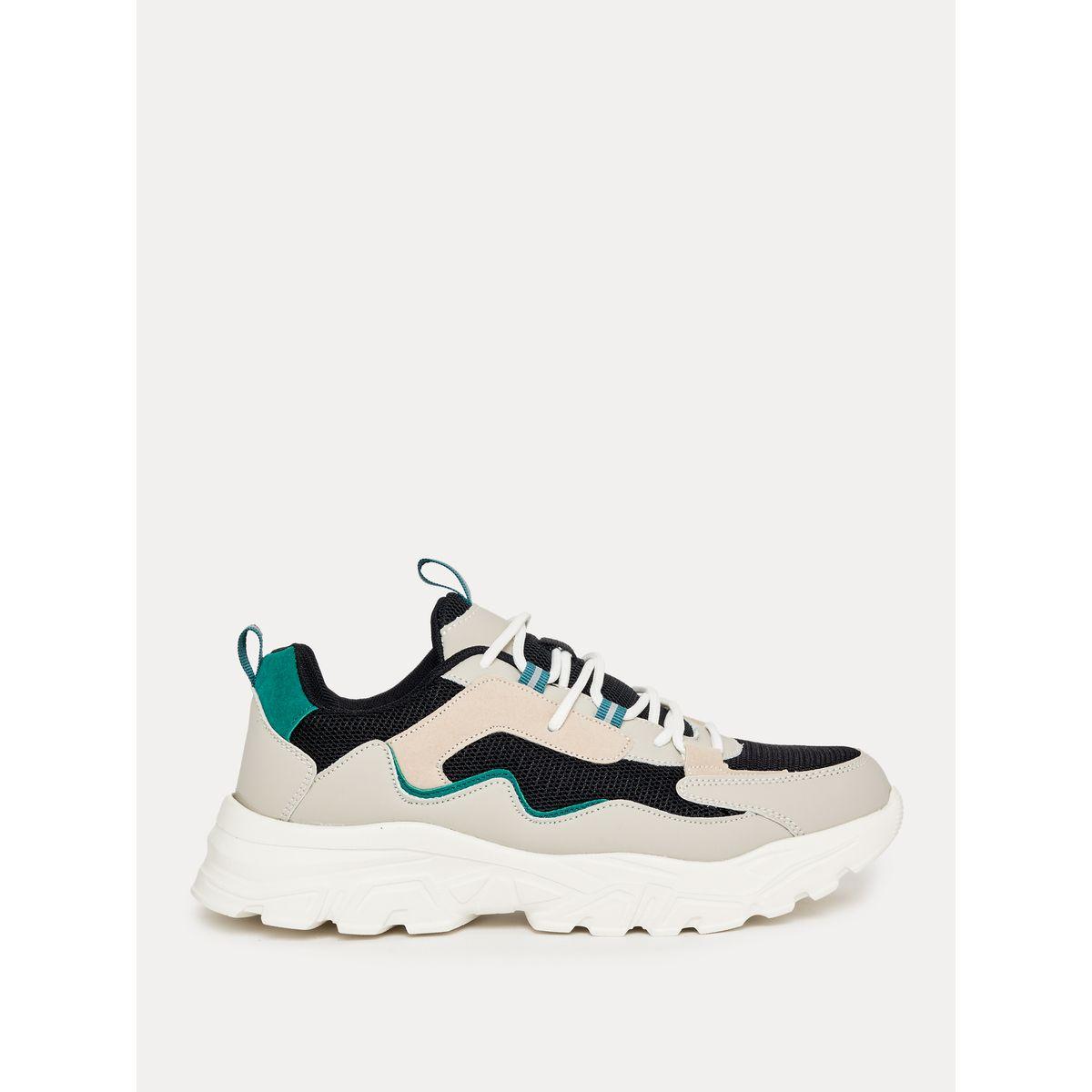 Styli Color Block Lace Up Chunky Sneakers-women-shoes-sneakers-image-2