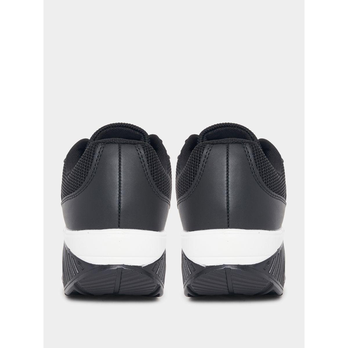 Styli Solid Textured Cushion Sole Sneakers-women-shoes-sneakers-image-4