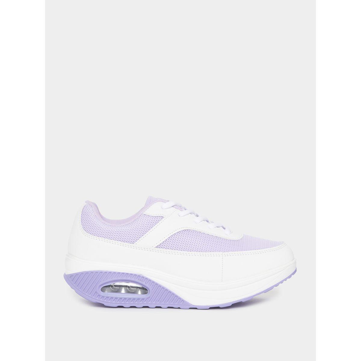 حذاء سنيكرز سادة بتفاصيل بارزة الملمس-women-shoes-sneakers-image-6