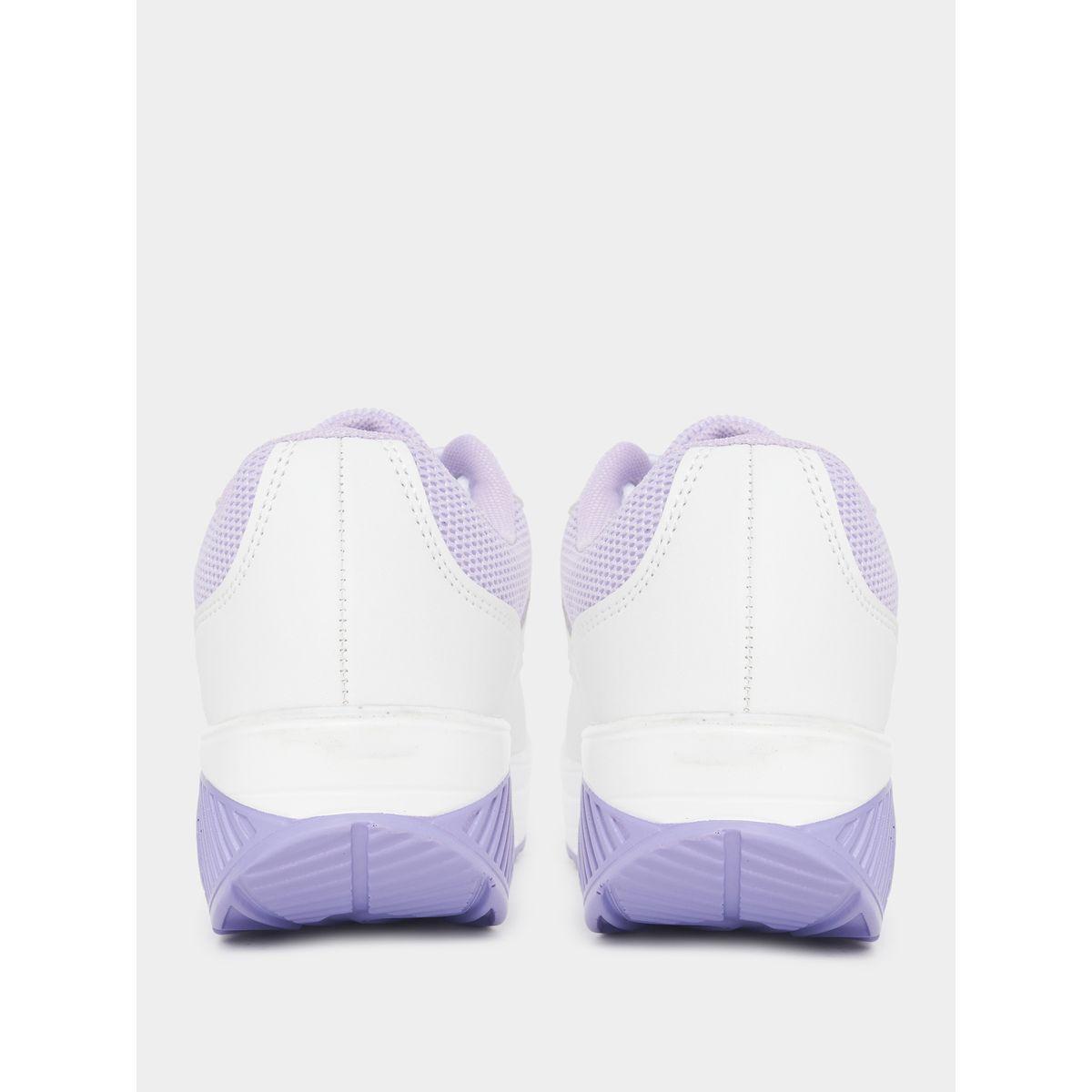 حذاء سنيكرز سادة بتفاصيل بارزة الملمس-women-shoes-sneakers-image-3