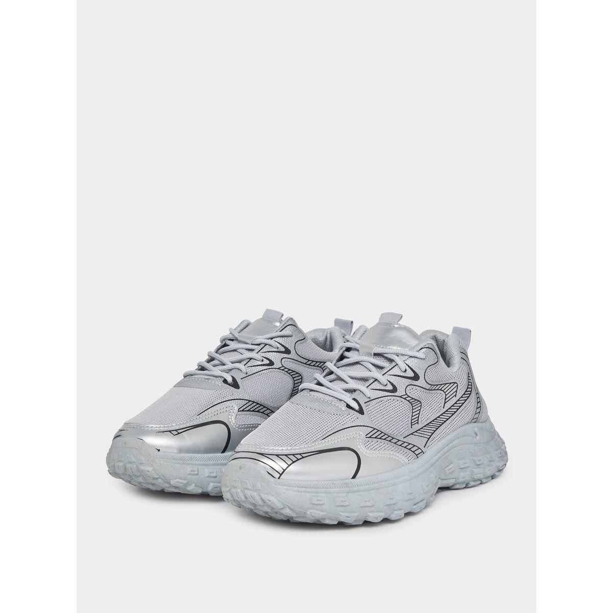 Styli Textured Lace Up Chunky Sole Sneakers-men-shoes-sneakers-image-1