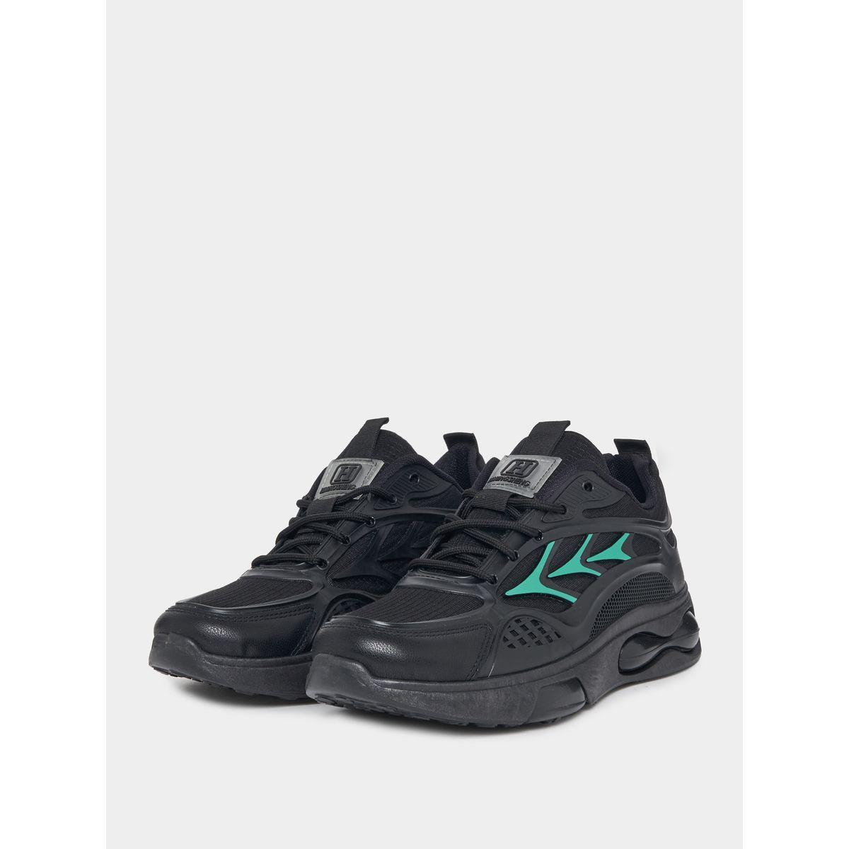 Styli Textured Lace Up Air Cushion Chunky Sole Sneakers-men-shoes-sneakers-image-1