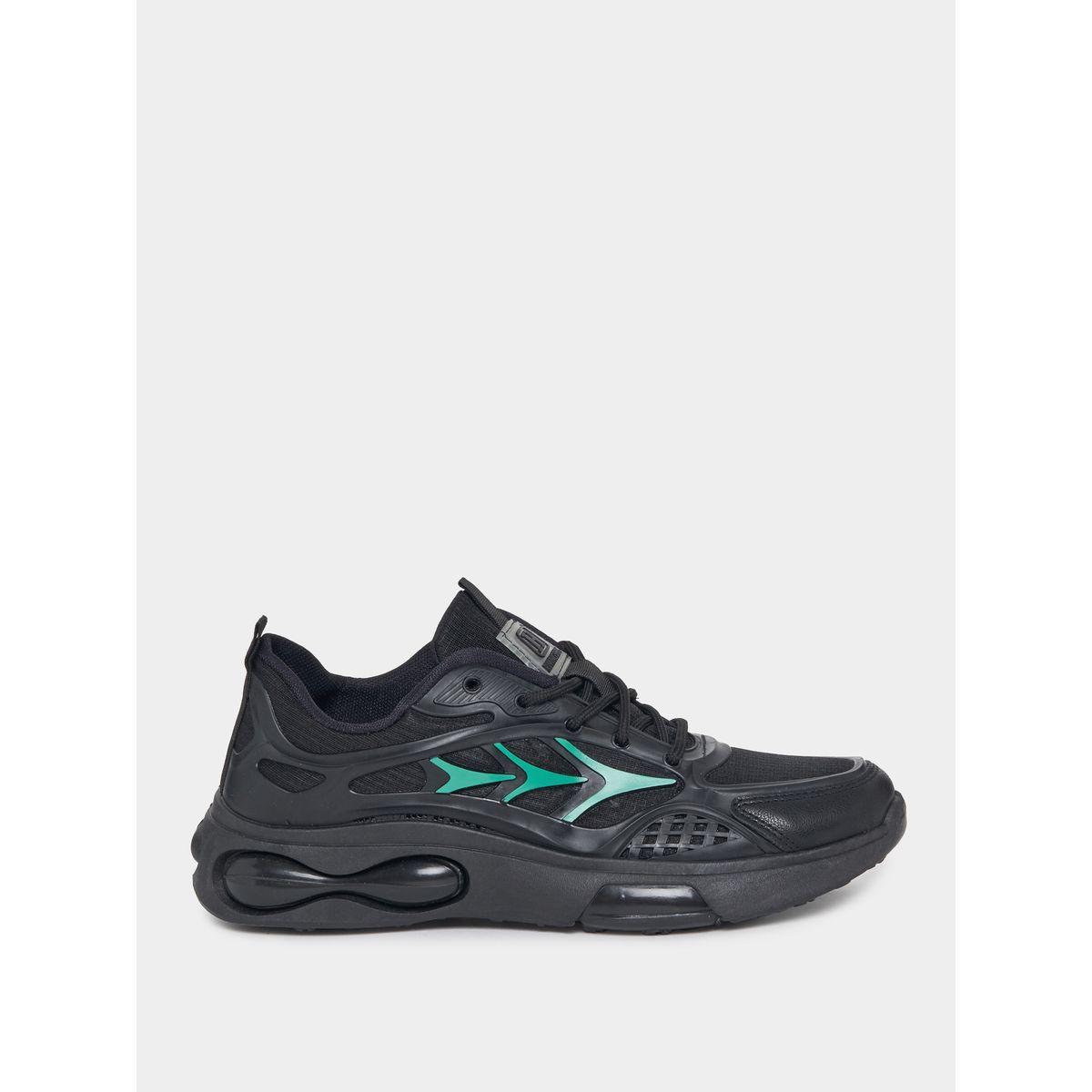 Styli Textured Lace Up Air Cushion Chunky Sole Sneakers-men-shoes-sneakers-image-2