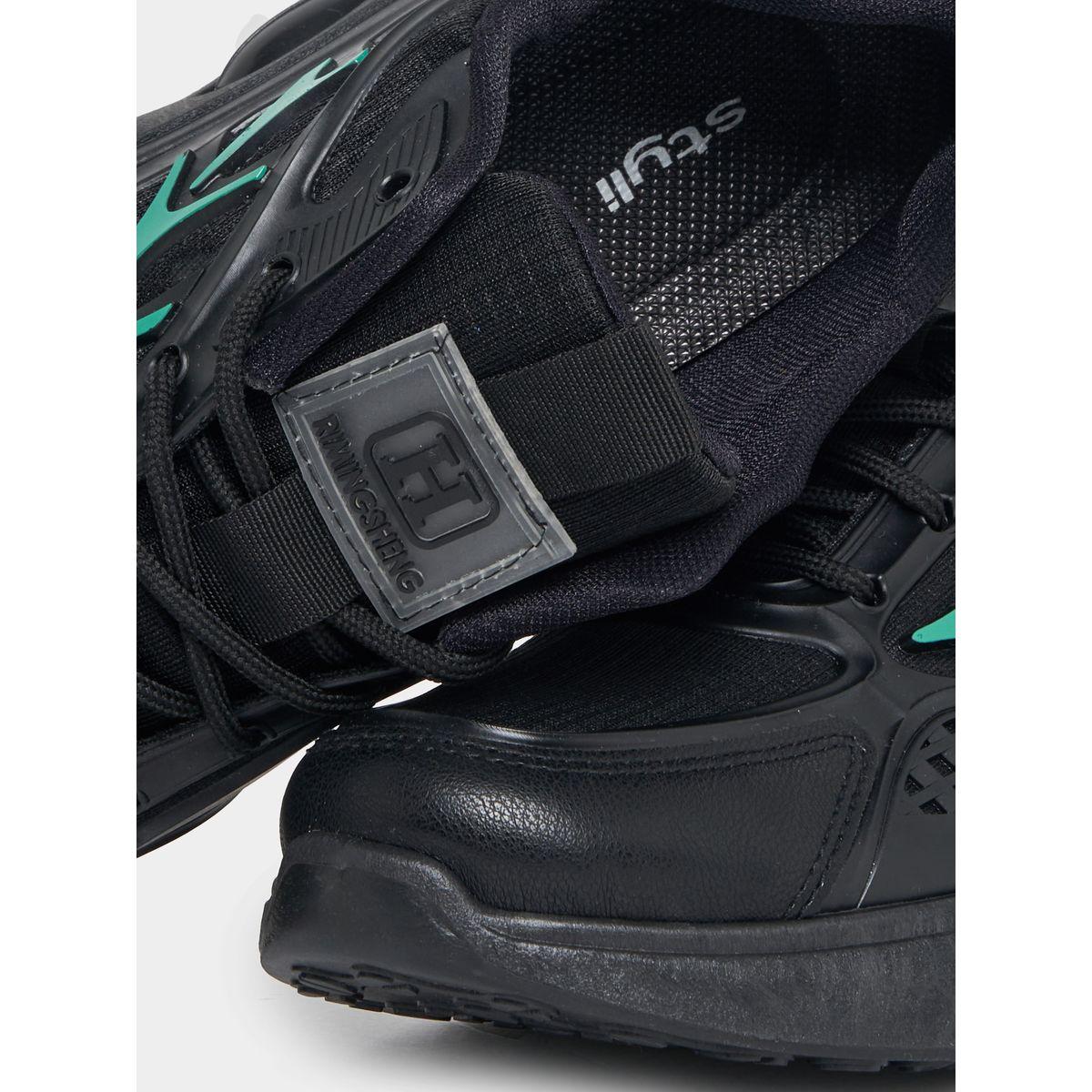 Styli Textured Lace Up Air Cushion Chunky Sole Sneakers-men-shoes-sneakers-image-4