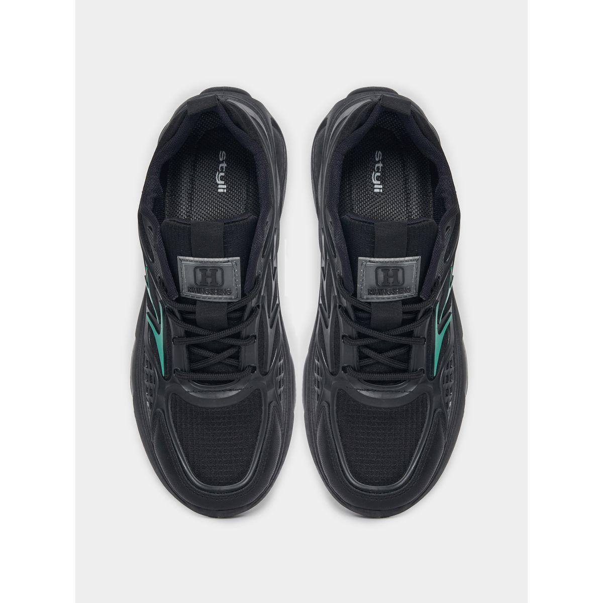 Styli Textured Lace Up Air Cushion Chunky Sole Sneakers-men-shoes-sneakers-image-5