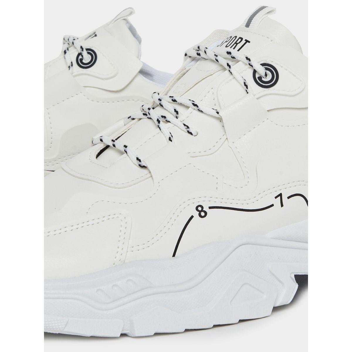 Styli Textured Lace-Up Chunky Sole Sneakers-men-shoes-sneakers-image-4
