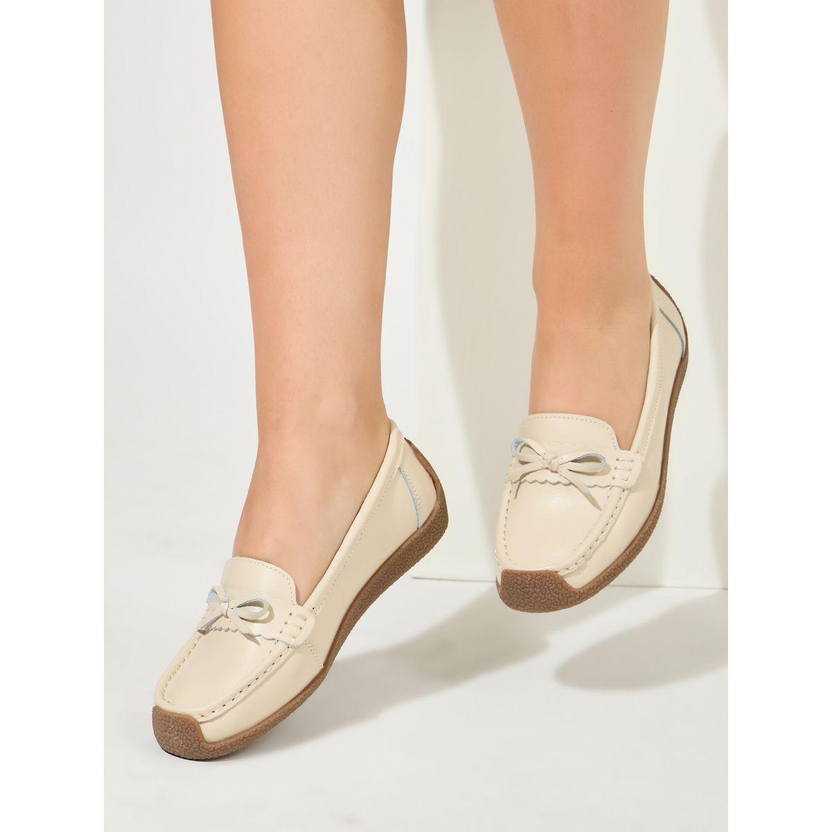 Styli Ribbon Detail Slip On Casual Shoes-women-shoes-flats-loafers-image-1