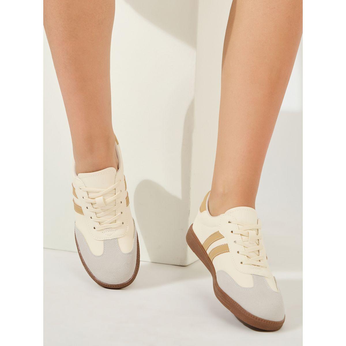 Styli Striped Pattern Gazelle Sneakers-women-shoes-sneakers-image-1