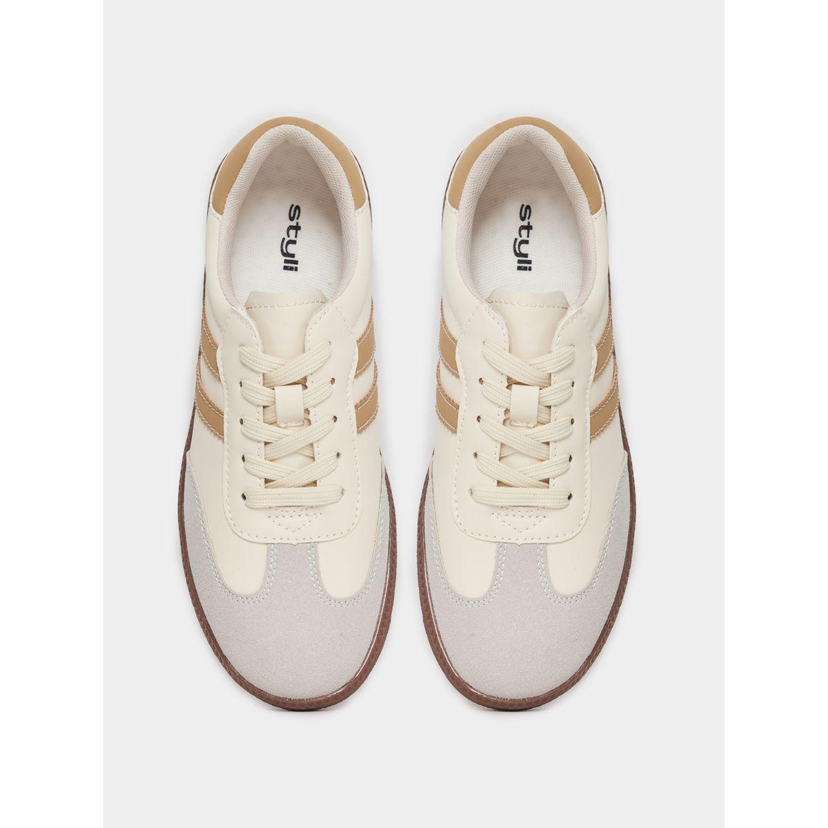 Styli Striped Pattern Gazelle Sneakers-women-shoes-sneakers-image-6