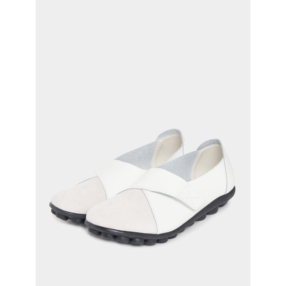 Styli Casual Slip On Shoes with Velcro Closure-women-shoes-loafersandmoccasins-image-2