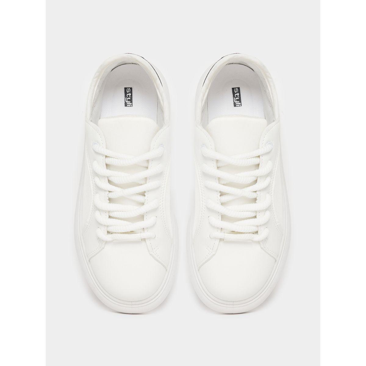 Styli Contrast Tab Lace Up Platform Sneakers-women-shoes-sneakers-image-5