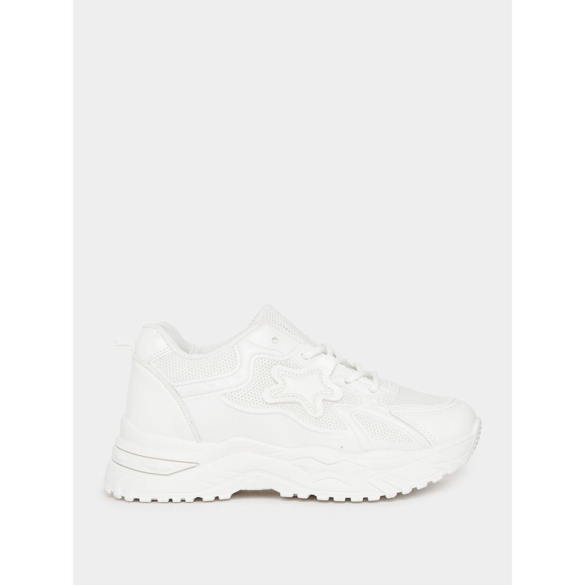 Styli Star Patch Design Textured Sneakers-women-shoes-sneakers-image-2