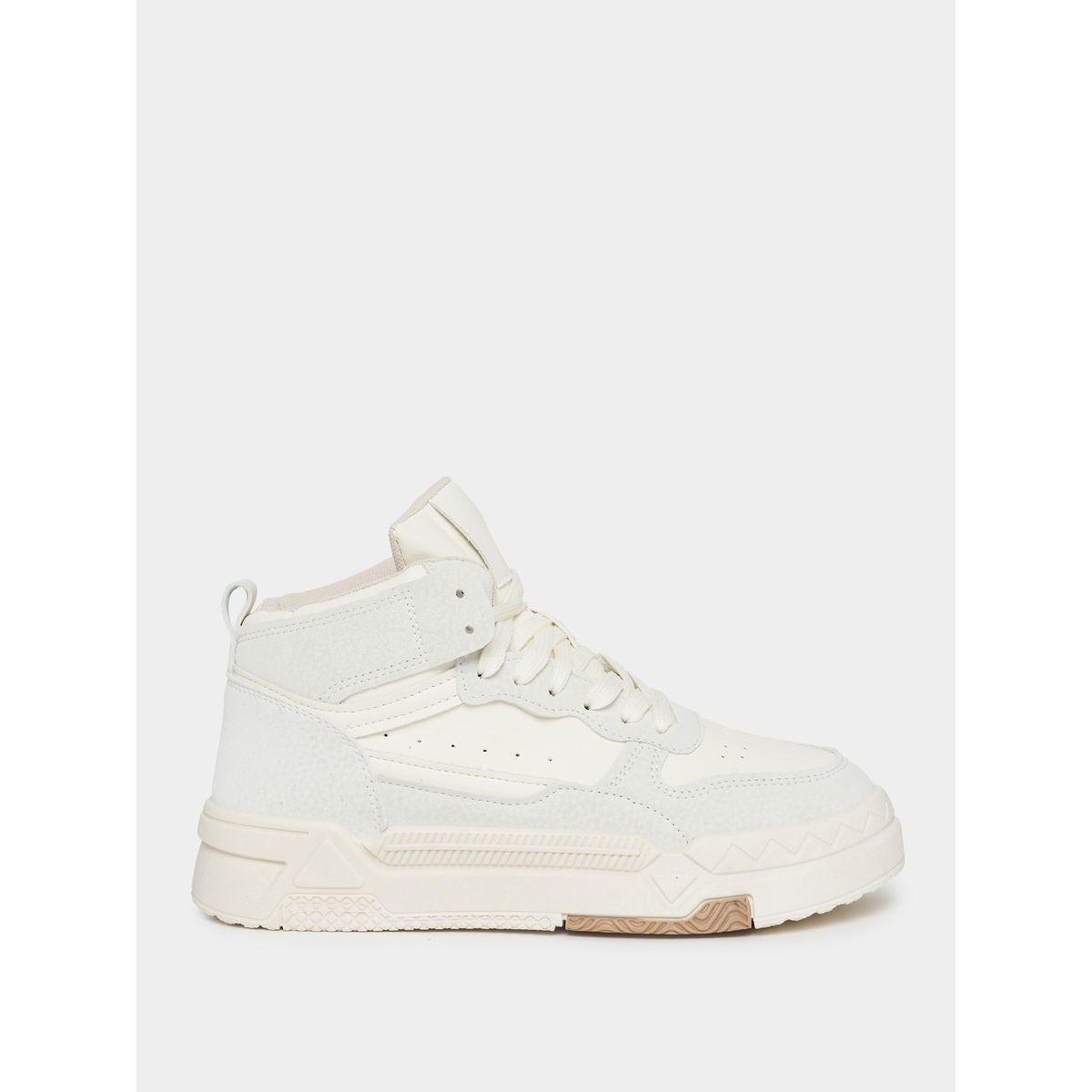Styli Contrast Panel High Top Sneakers-women-shoes-sneakers-image-3